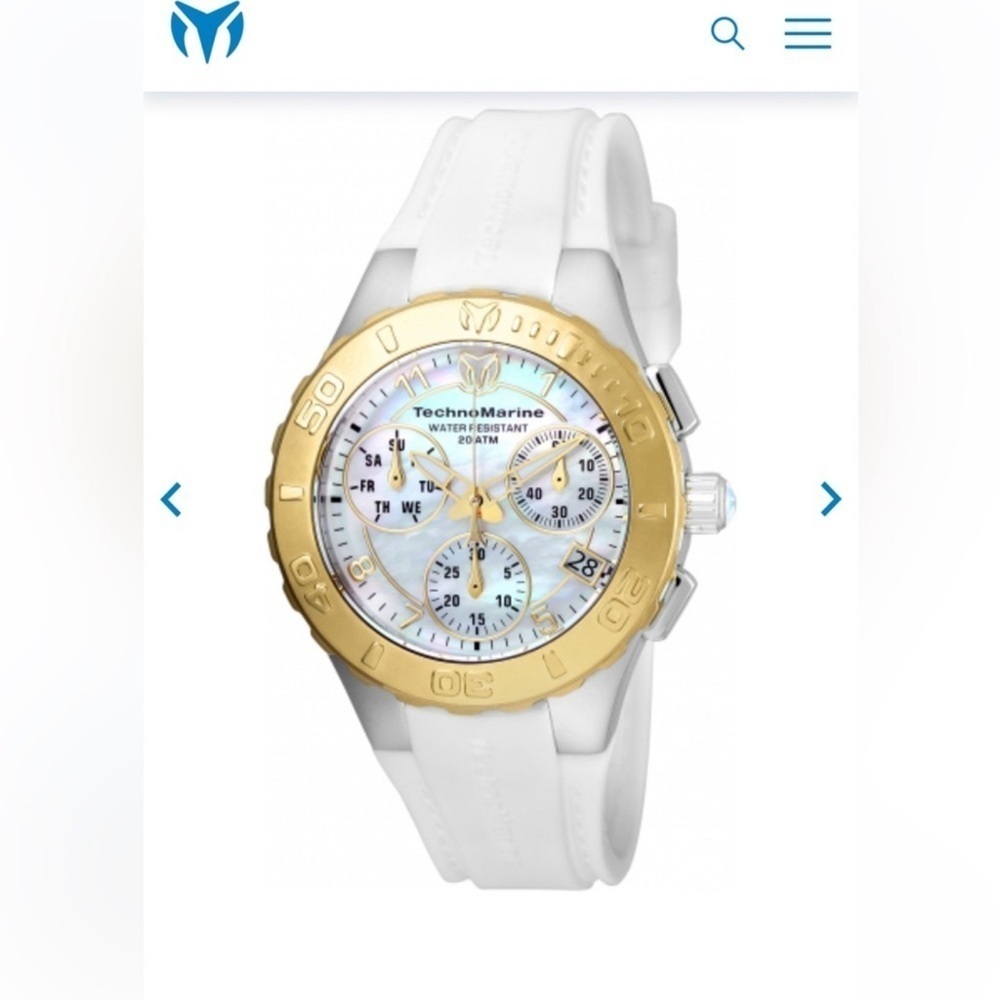 TECHNOMARINE Cruise Lady 40mm Stainless Steel Gold/white